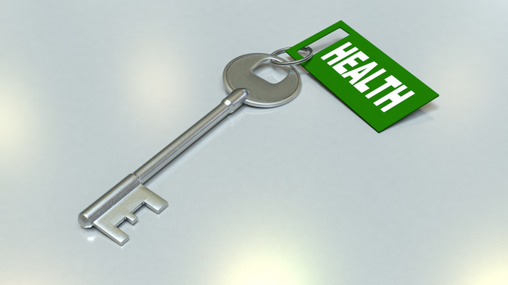 key on a health keychain