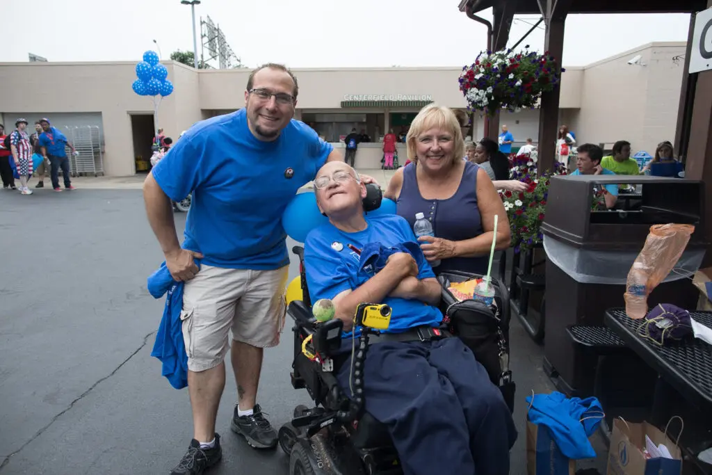 Group photo at the disability parade