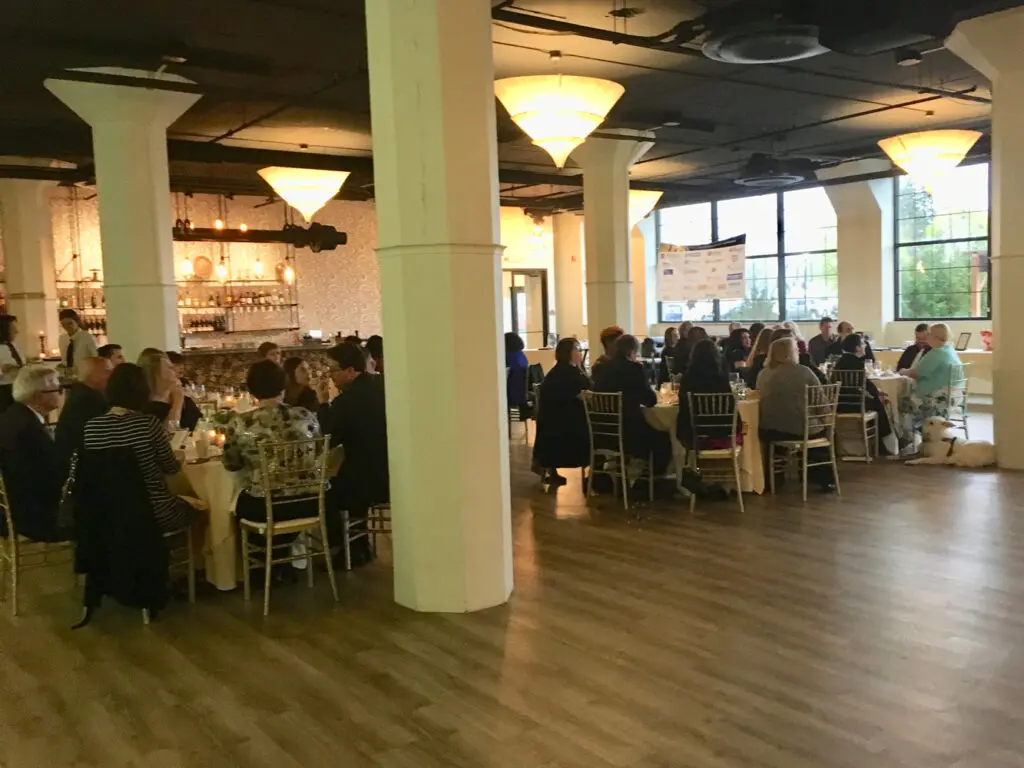 Tables filled with guests for WNYIL gala