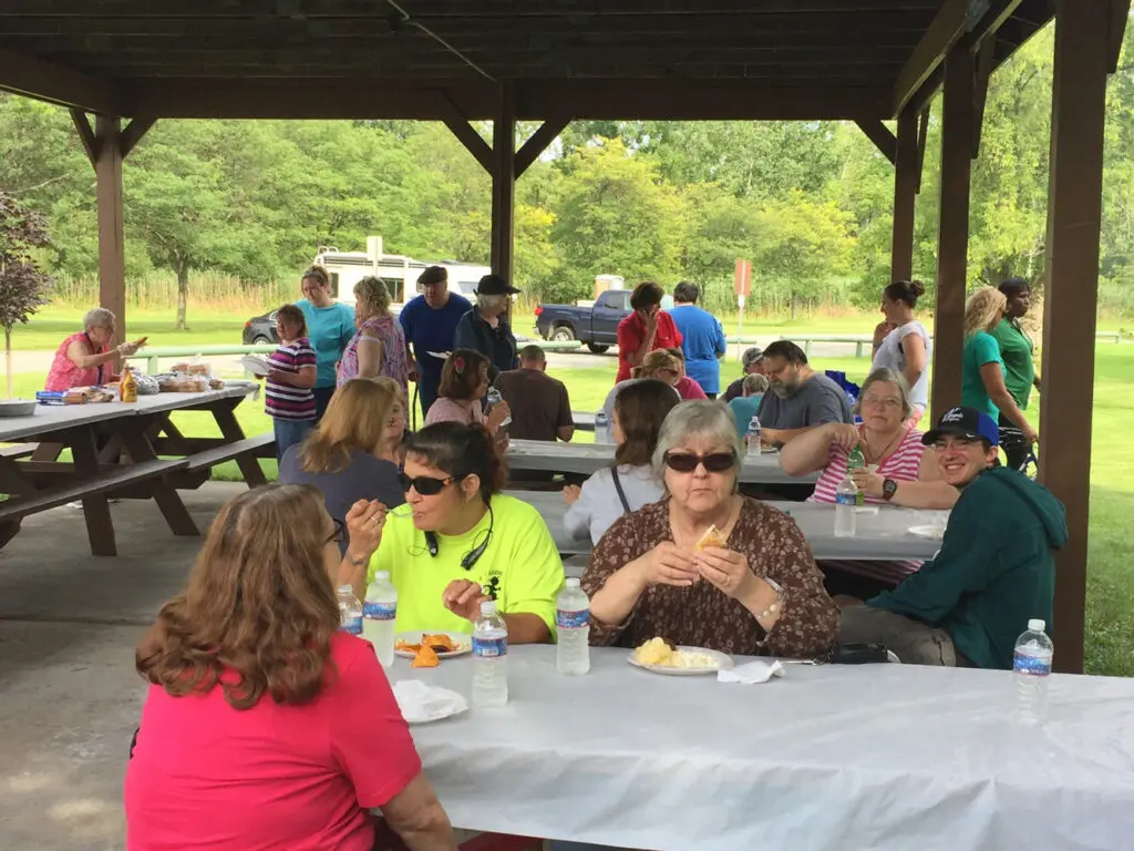 Lunch festivities at the ILGR ADA picnic