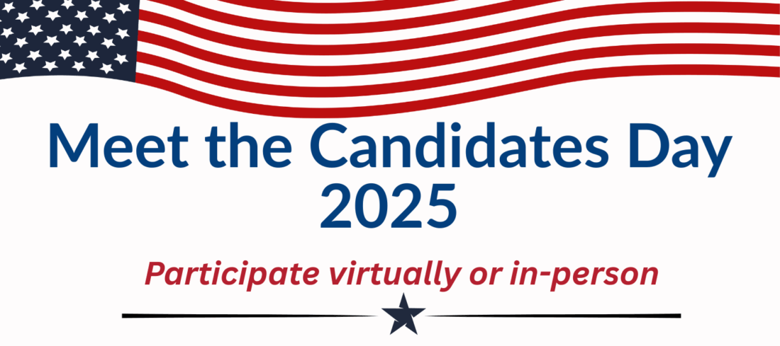 Meet the Candidates Day graphic
